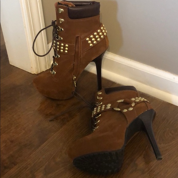 Camel Brown Ankle boots - Picture 3 of 4